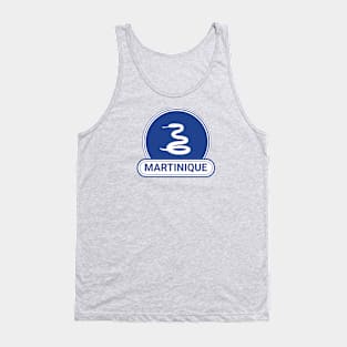 Martinique Country Badge - Martinique Flag Tank Top